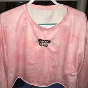 Pink Sweat Croptop (NEVER WORN)